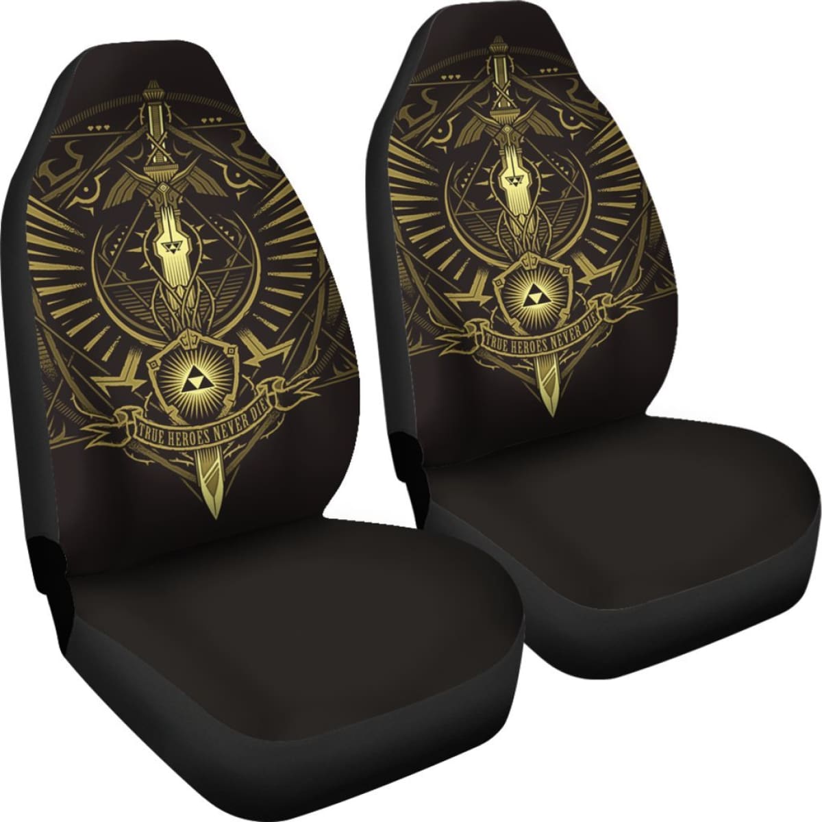 Legend Of Zelda Car Seat Covers True Heroes Never Die H040120 Universal Fit 225311