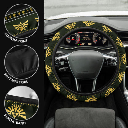 Legend Of Zelda Christmas Premium Custom Car Steering Wheel Cover