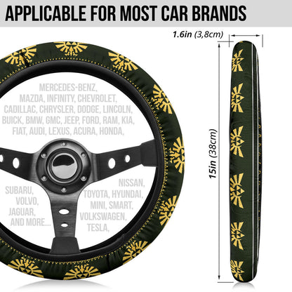 Legend Of Zelda Christmas Premium Custom Car Steering Wheel Cover