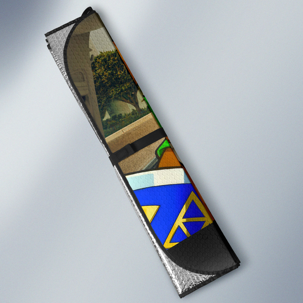 Legend Of Zelda Link And Zelda Classic Car Auto Sunshades
