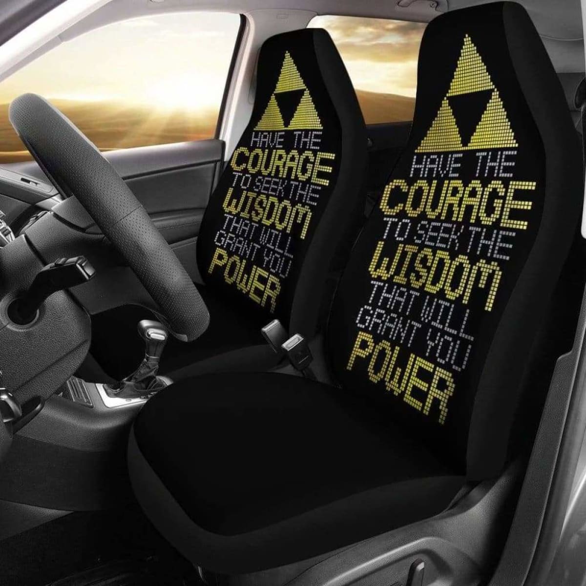 Legend Of Zelda Quote Car Seat Covers Universal Fit 051012
