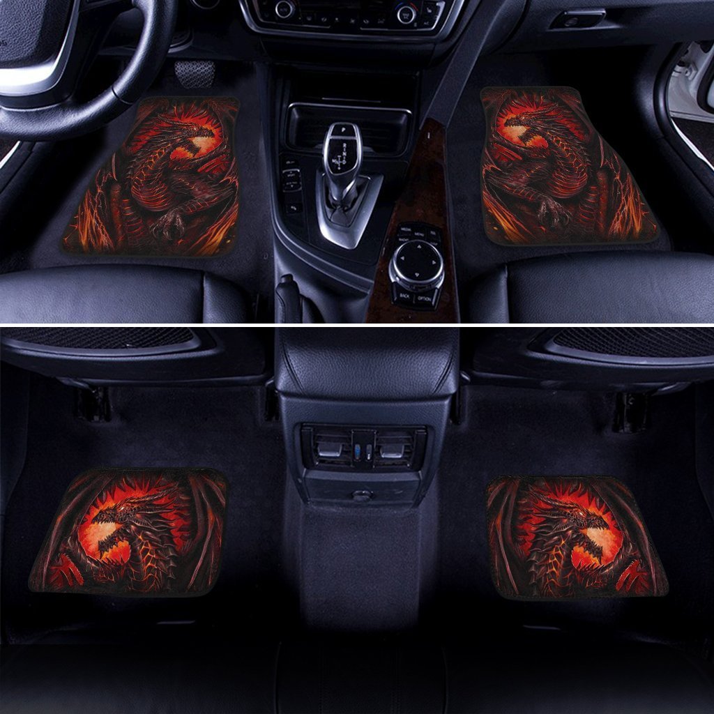 Legendary Creature Dragon Car Floor Mats Custom Cool Car Accessories Gift Idea