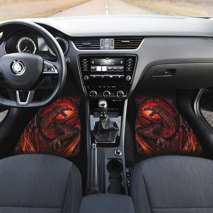 Legendary Creature Dragon Car Floor Mats Custom Cool Car Accessories Gift Idea