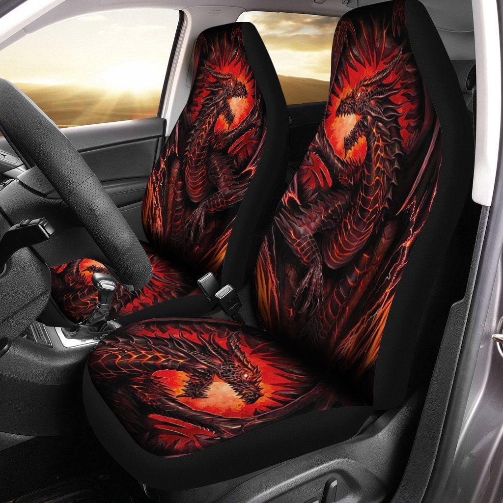 Legendary Creature Dragon Car Seat Covers Custom Gift Idea
