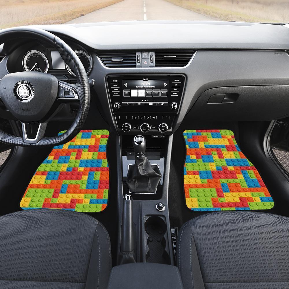 Lego Pattern Car Floor Mats Custom Car Accessories