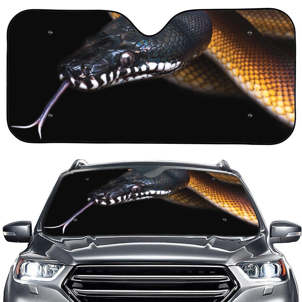 Leiopython Snake Print Car Windshield Sun Shade