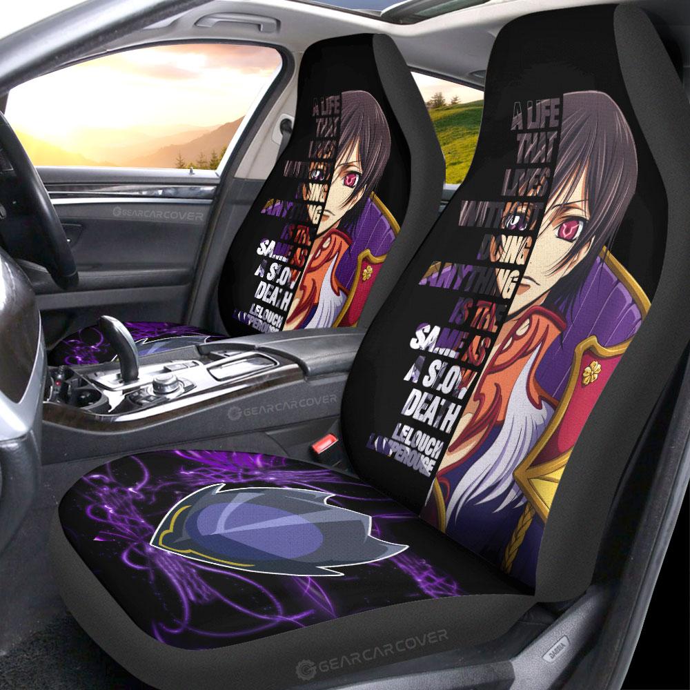 Lelouch Lamperouge Car Seat Covers Custom Code Geass Anime Car Accessories