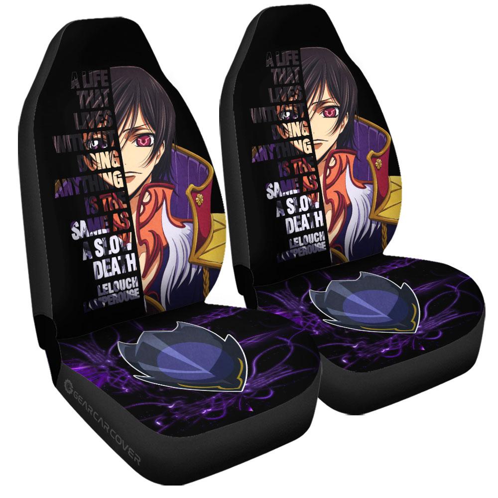 Lelouch Lamperouge Car Seat Covers Custom Code Geass Anime Car Accessories
