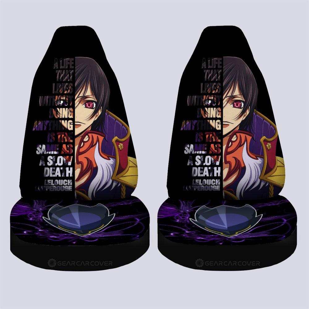 Lelouch Lamperouge Car Seat Covers Custom Code Geass Anime Car Accessories