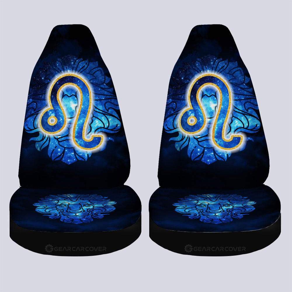Leo Car Seat Covers Custom Name Zodiac Car Accessories