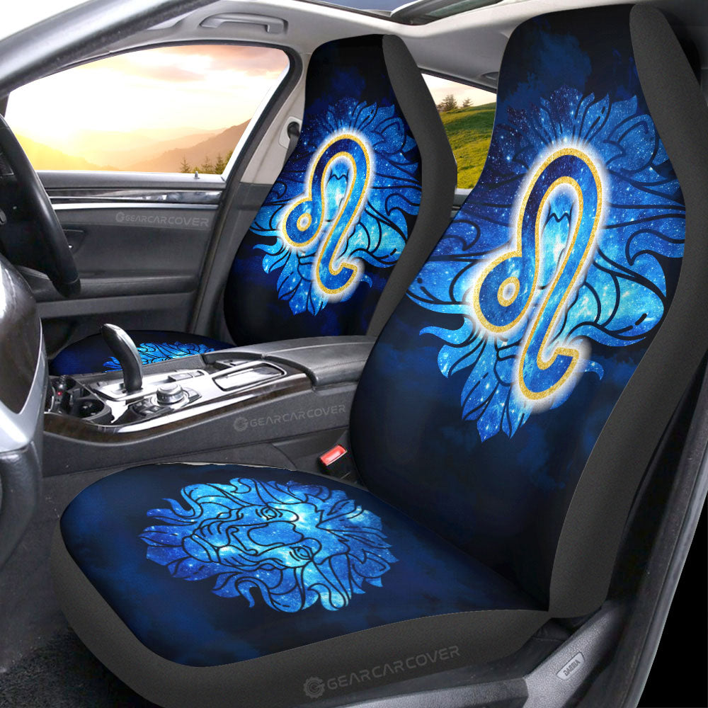 Leo Car Seat Covers Custom Name Zodiac Car Accessories
