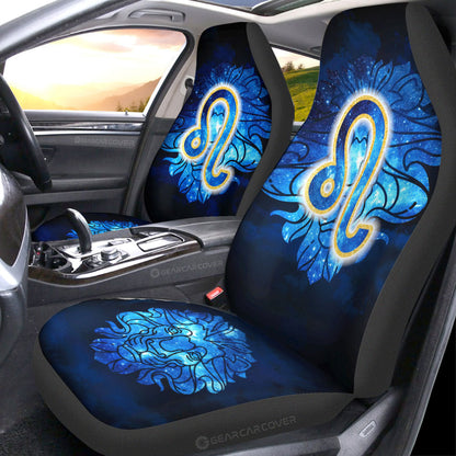 Leo Car Seat Covers Custom Name Zodiac Car Accessories