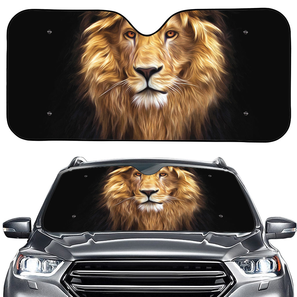 Leo Portrait Print Car Windshield Sun Shade