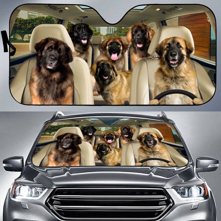 Leonberger Car All Over Printed 3D Sun Shade