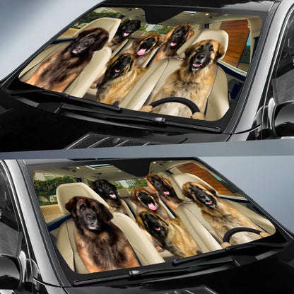 Leonberger Car All Over Printed 3D Sun Shade