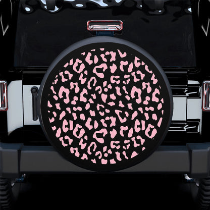 Leopard Cheetah Print Spot (Baby Pink) Spare Tire Cover