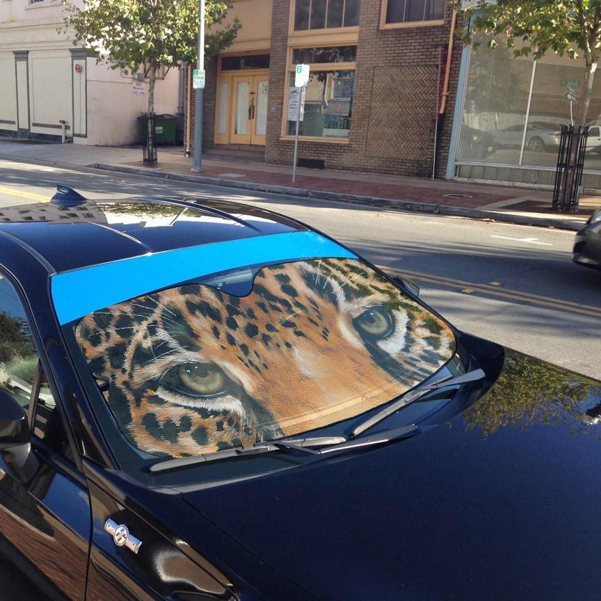 Gearhuman 3D Leopard Eyes Sunshade