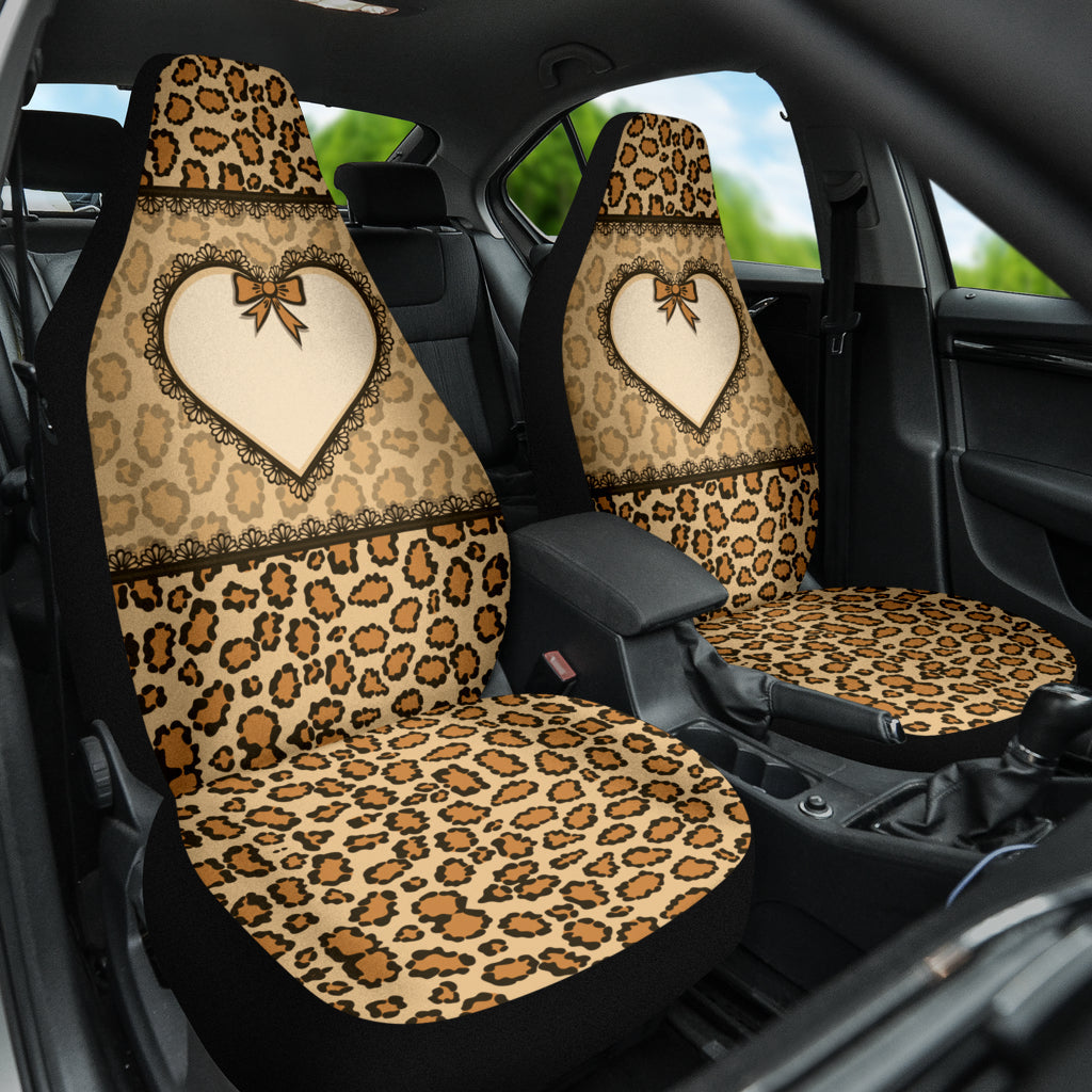 Leopard Heart Skin Wild Car Seat Covers Car Accessories Ci220519-03