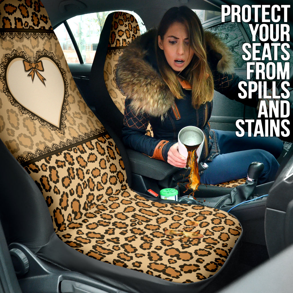 Leopard Heart Skin Wild Car Seat Covers Car Accessories Ci220519-03