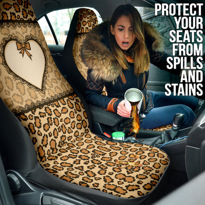 Leopard Heart Skin Wild Car Seat Covers Car Accessories Ci220519-03