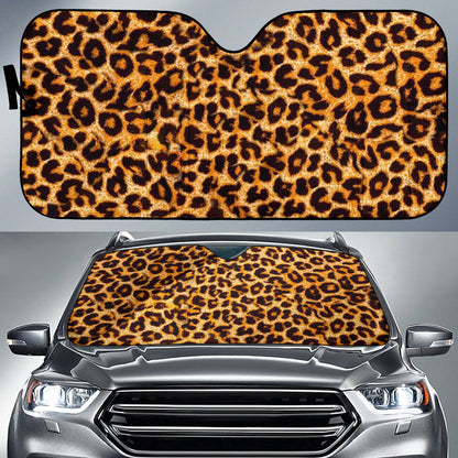 Leopard Pattern  Car Auto Sun Shades Windshield Accessories Decor Gift