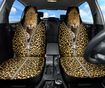 Leopard  Pattern Zip Car Seat Covers Car Accessories Ci220519-08