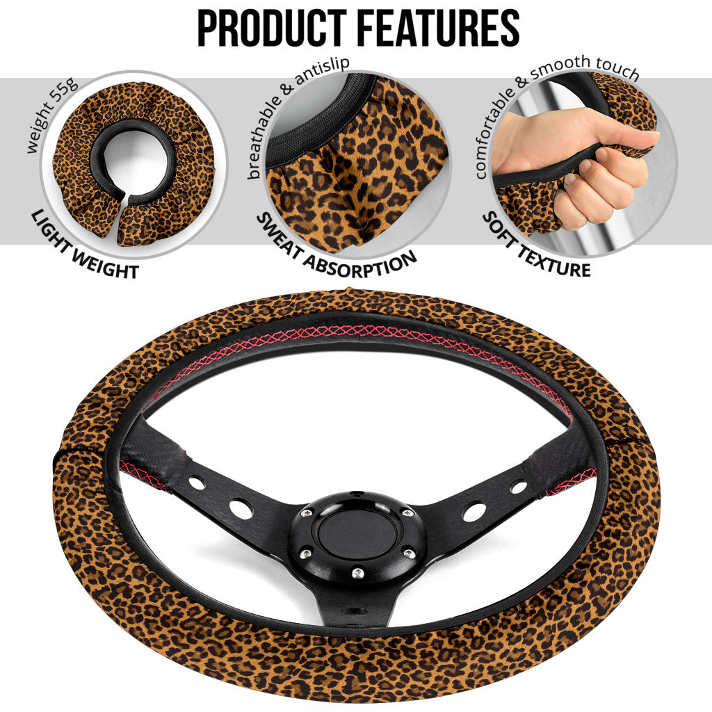 Leopard Premium Car Steering Wheel Cover