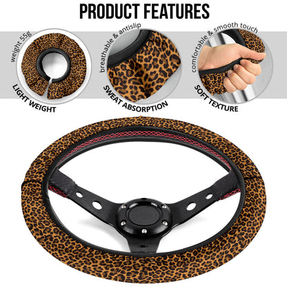 Leopard Premium Car Steering Wheel Cover