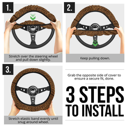 Leopard Premium Car Steering Wheel Cover