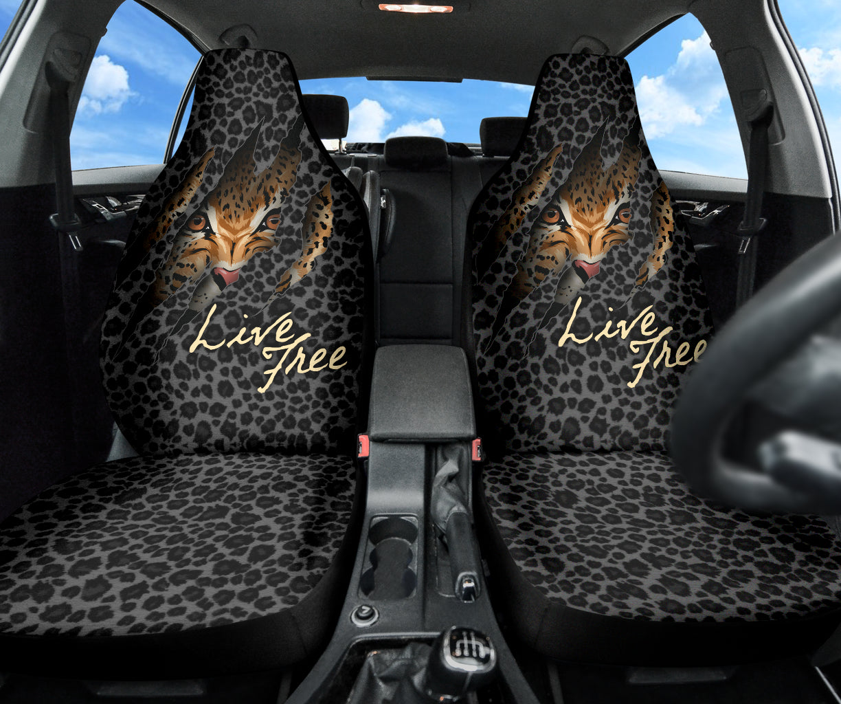 Leopard Skin Wild Car Seat Covers Car Accessories Ci220519-02