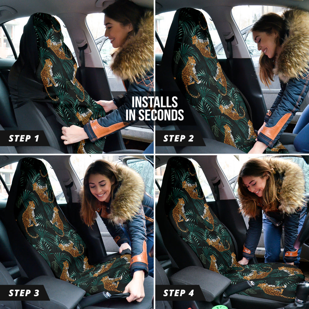 Leopard Skin Wild Pattern Car Seat Covers Car Accessories Ci220519-04