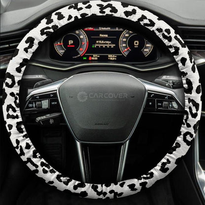 Leopard Steering Wheel Cover Custom Animal Skin Printed Car Interior Accessories