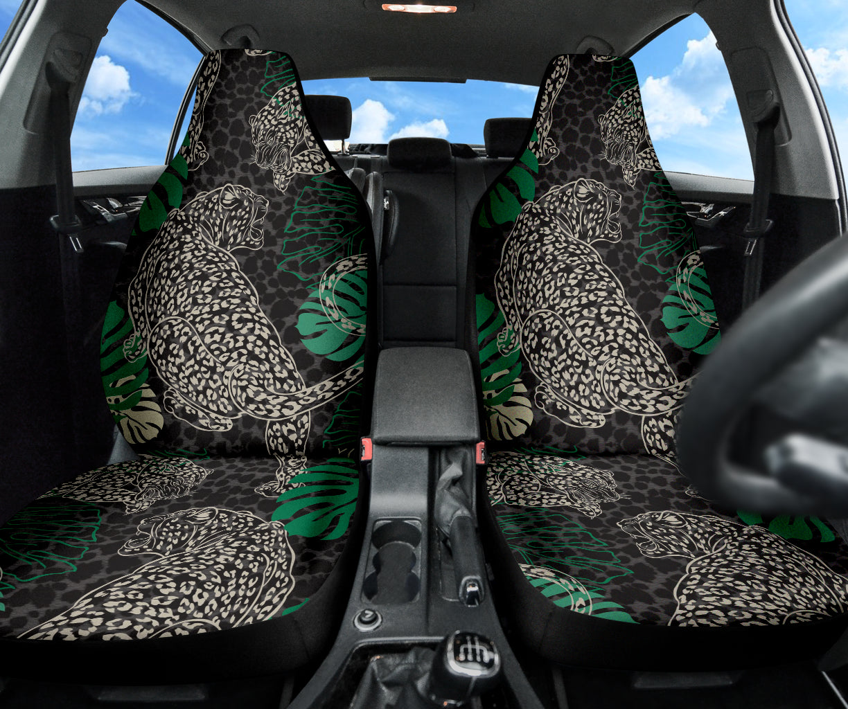 Leopard Wild Pattern Car Seat Covers Car Accessories Ci220519-07