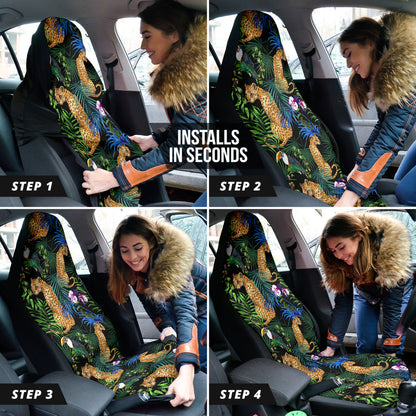 Leopard Wild Pattern Car Seat Covers Car Accessories Ci220519-06