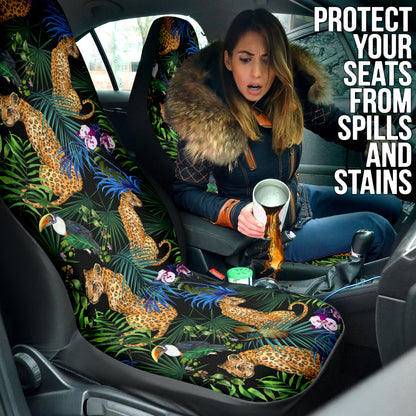 Leopard Wild Pattern Car Seat Covers Car Accessories Ci220519-06