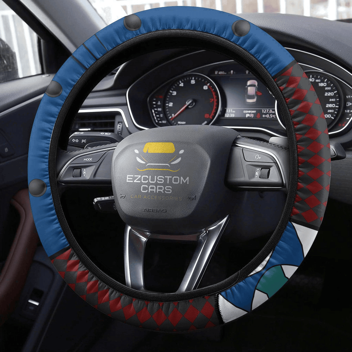 Leorio Anime Steering Wheel Cover Custom Anime Hunter x Hunter Car Accessories