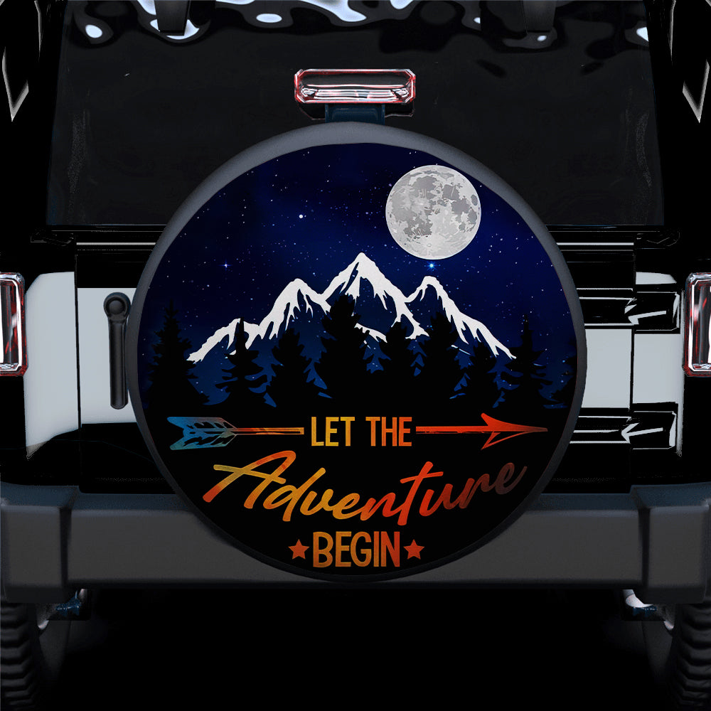 Let The Adventure Begin Jeep Car Spare Tire Cover