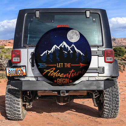 Let The Adventure Begin Jeep Car Spare Tire Cover