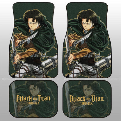 Levi Ackerman Car Floor Mats Custom Attack On Titan Anime