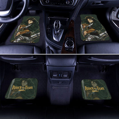 Levi Ackerman Car Floor Mats Custom Attack On Titan Anime