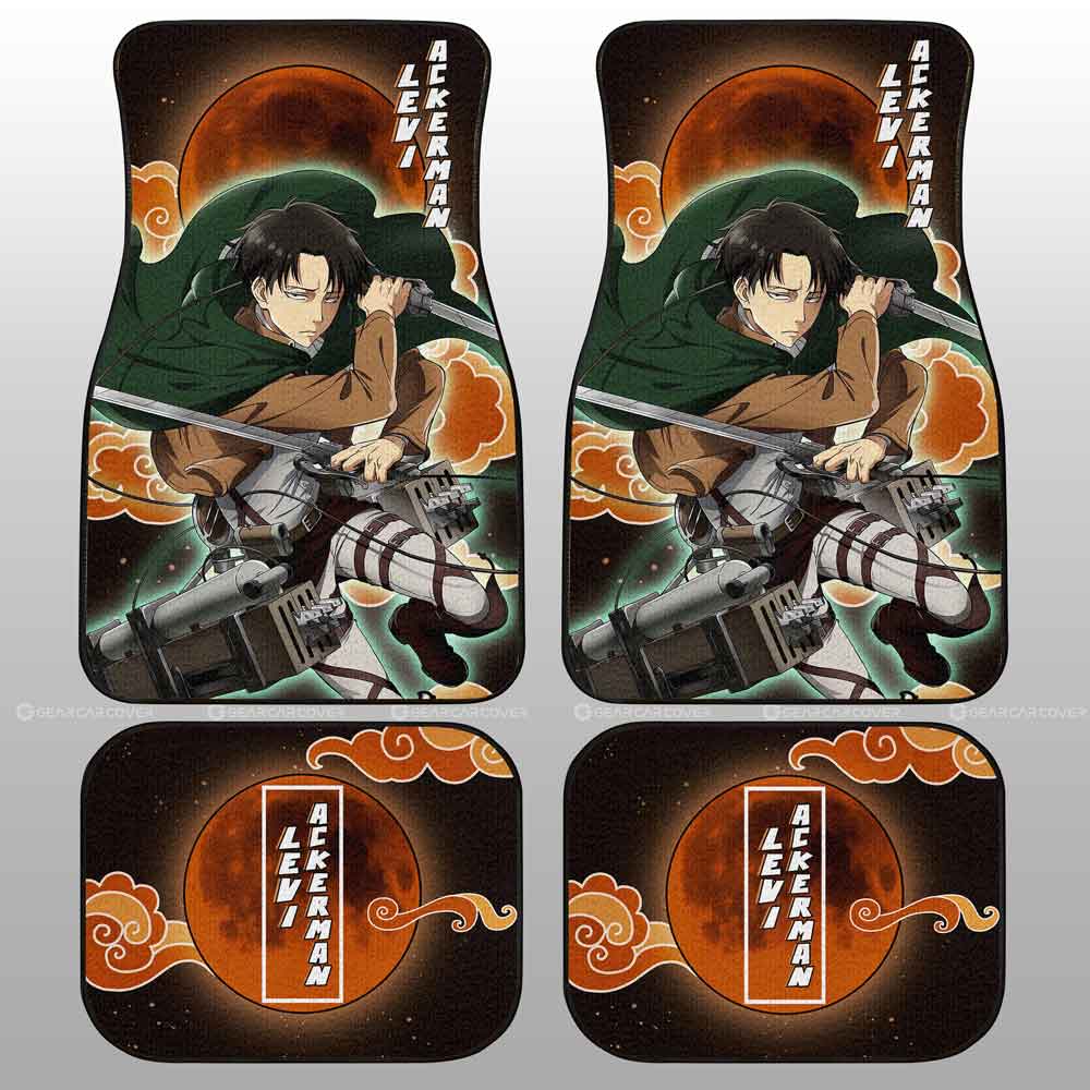 Levi Ackerman Car Floor Mats Custom Attack On Titan Anime