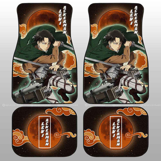 Levi Ackerman Car Floor Mats Custom Attack On Titan Anime