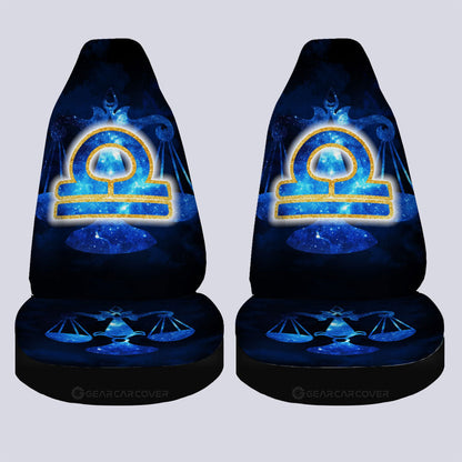 Libra Car Seat Covers Custom Name Zodiac Car Accessories