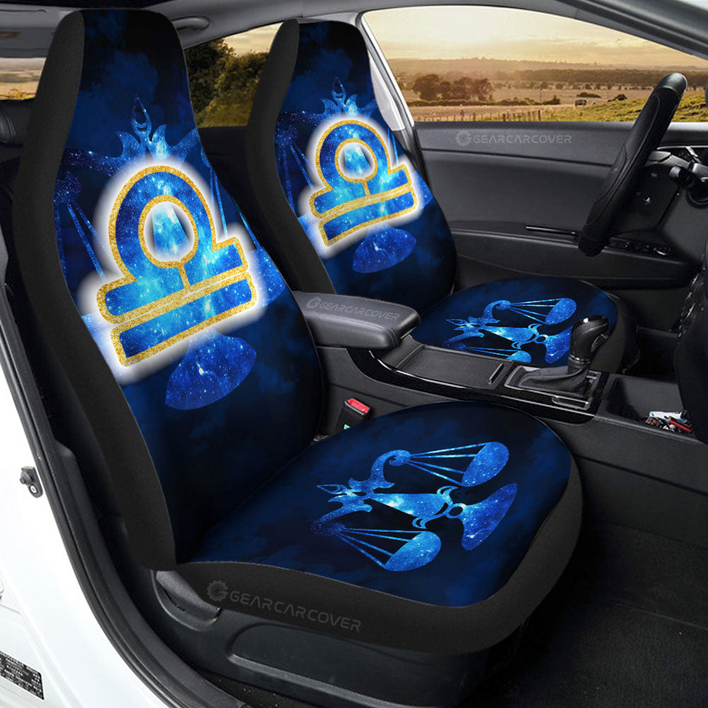 Libra Car Seat Covers Custom Name Zodiac Car Accessories