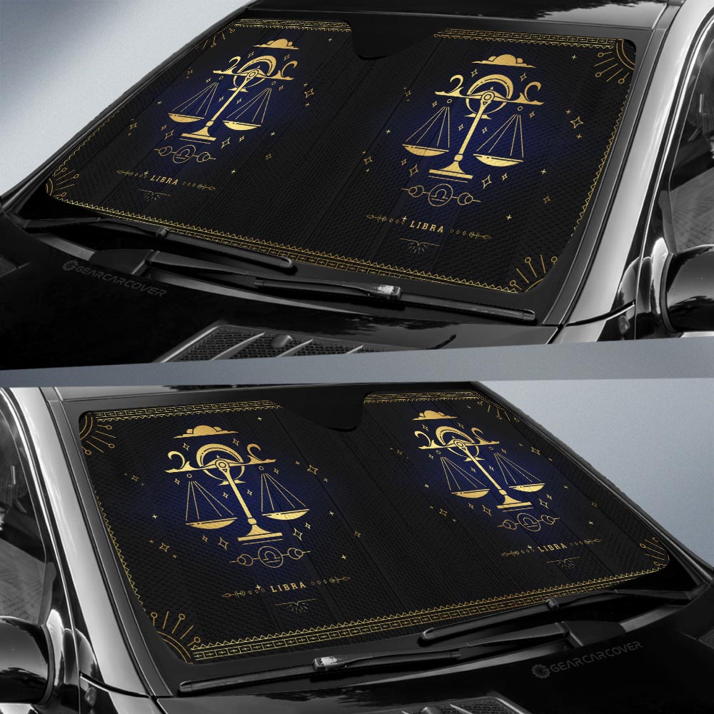 Libra Car Sunshade Custom Zodiac Car Interior Accessories