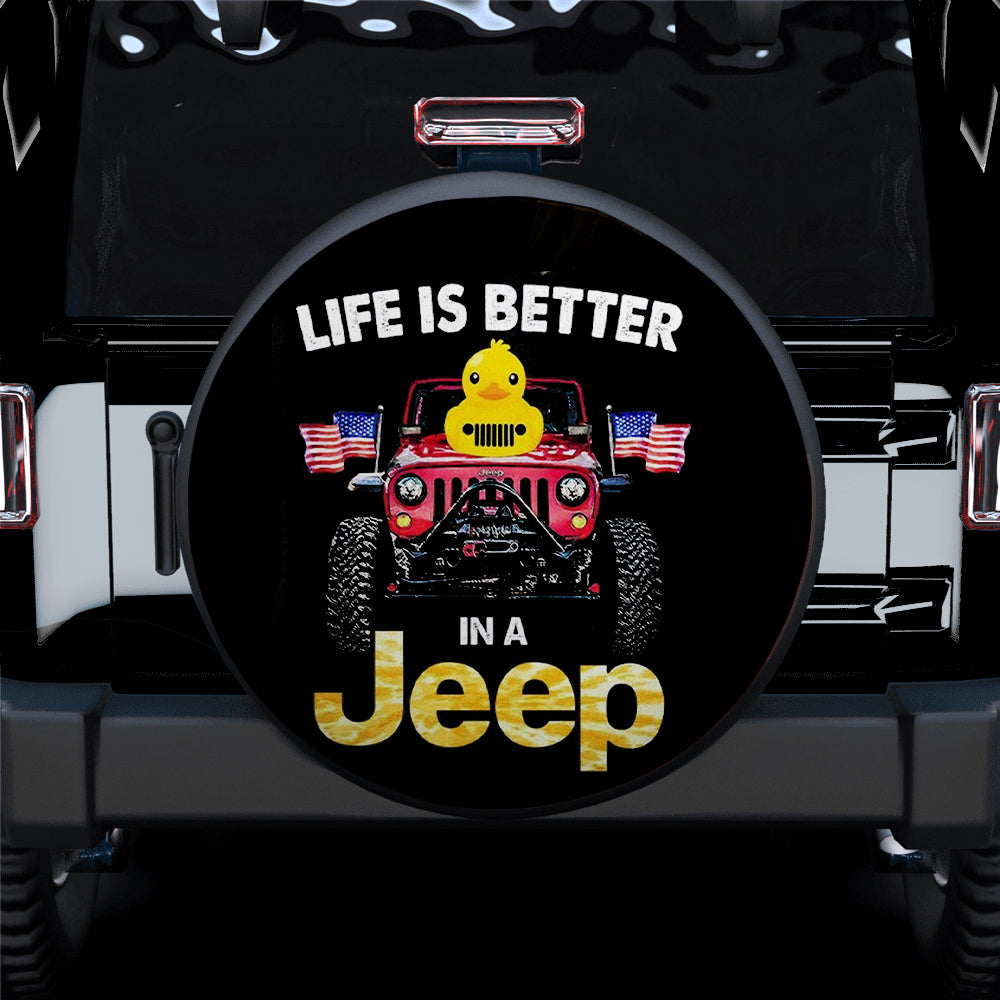 Life Is Better In A Jeep Duck Car Spare Tire Cover