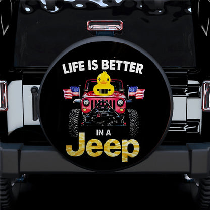 Life Is Better In A Jeep Duck Car Spare Tire Cover