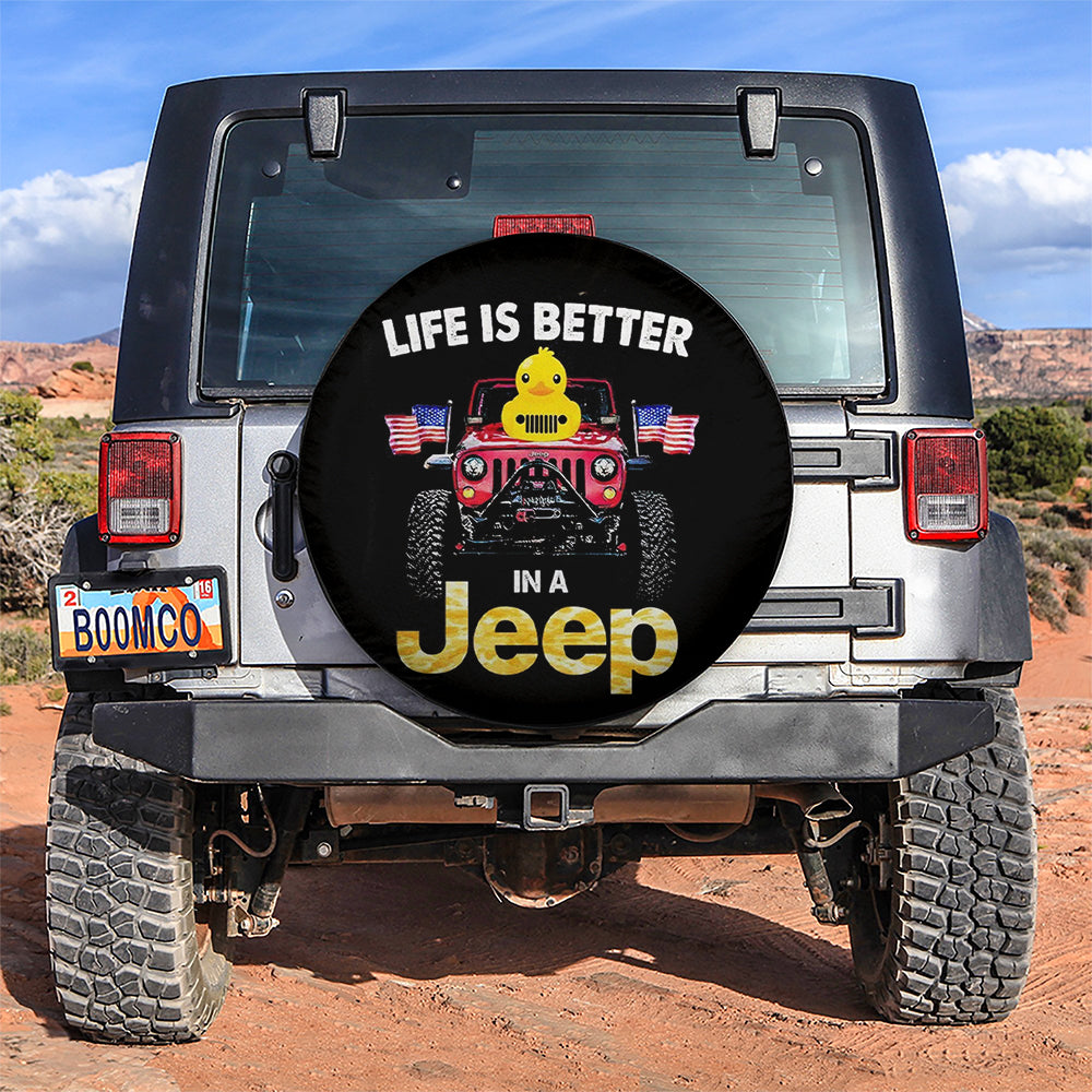 Life Is Better In A Jeep Duck Car Spare Tire Cover