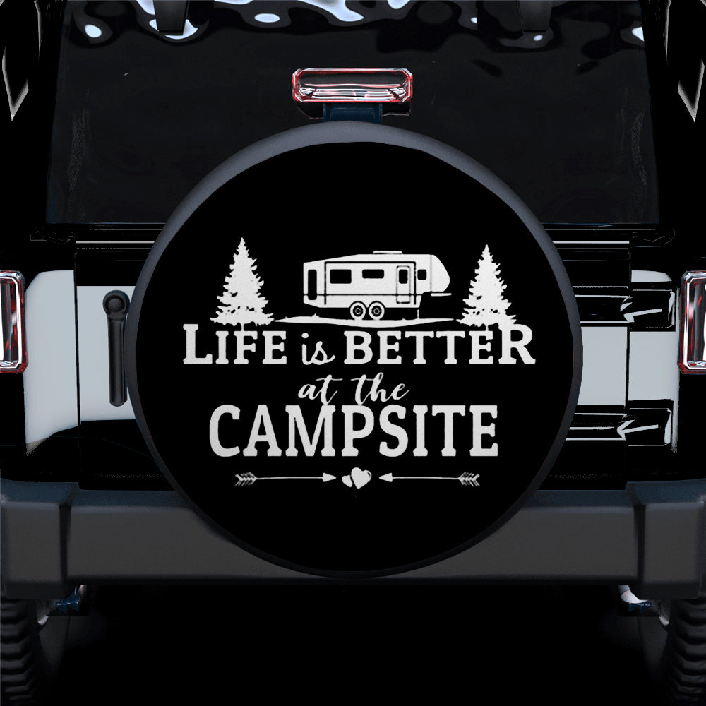 Life Is Better With Camping Jeep Car Spare Tire Cover