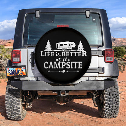 Life Is Better With Camping Jeep Car Spare Tire Cover